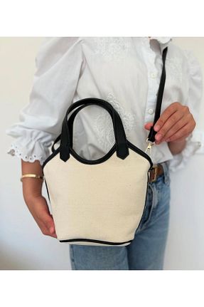 کیف دوشی مشکی زنانه پارچه ای Detre - کد 930140945