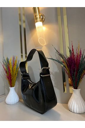 کیف دوشی مشکی زنانه پارچه ای MODA MEHNAZ - کد 930139996
