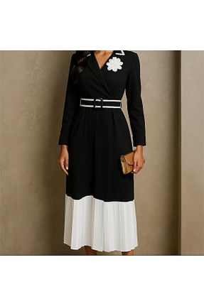 لباس مشکی زنانه بافتنی NSHIQ - کد 930144560