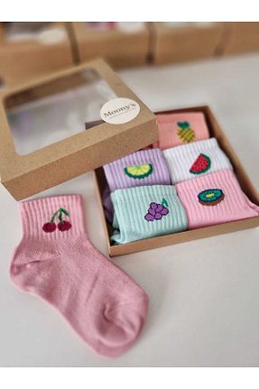 جوراب رنگی بچه گانه پنبه ای Moonys Socks Collection - کد 925237605