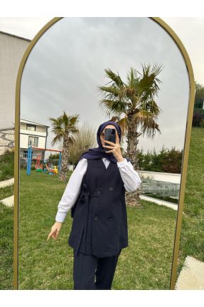 ست بالاتنه و پائین تنه سرمه ای زنانه بافتنی EMPERİA - کد 921467753