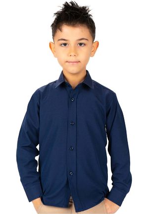 پیراهن سرمه ای بچه گانه رگولار s.t. sebat tekstil - کد 922079933