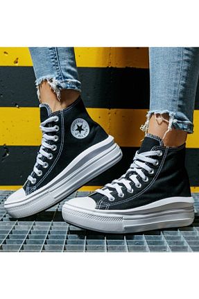 کفش پیاده روی مشکی زنانه پارچه ای Converse - کد 137930658