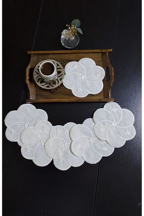 سرویس آمریکائی سفید کتان NGR HOME - کد 826402160