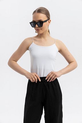 بادی سفید زنانه یقه مربعی SOFT - کد 930170404