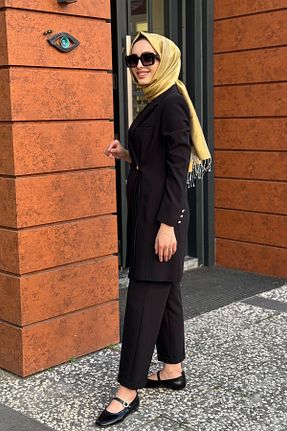 کت حجاب مشکی زنانه رگولار SEÇİL - کد 930170887