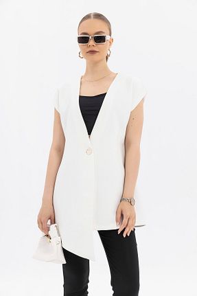 جلیقه سفید زنانه رگولار SOFT - کد 922081436