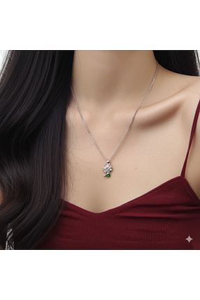 گردنبند استیل ( فولاد ) طوسی زنانه استیل (فولاد) Srctech - کد 893956378