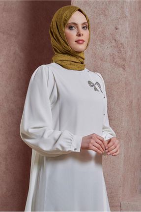 شال زرد زنانه پلی استر Alvina - کد 824376776