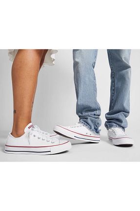 کفش اسنیکر سفید زنانه بند دار Converse - کد 929243375