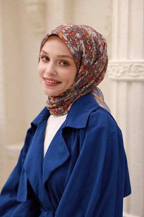 روسری بژ پنبه ای Silk Home - کد 930212138