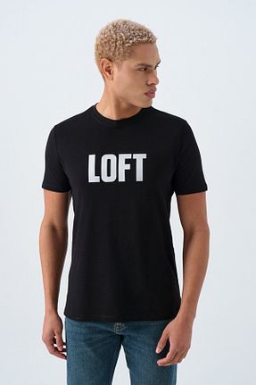 تیشرت اسپرت مشکی مردانه رگولار Loft - کد 930214672