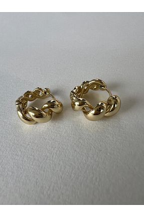 گوشواره جواهر طلائی روکش طلا BUNNY - کد 930214255