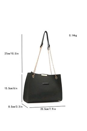 کیف دوشی مشکی زنانه چرم مصنوعی Butik - کد 931074125