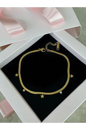خلخال جواهر طلائی زنانه H&B Design - کد 923850890