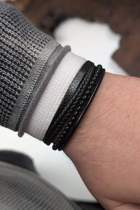 دستبند جواهر مشکی مردانه زیرکن cheetah quality - کد 929633787