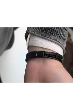 دستبند جواهر مشکی مردانه زیرکن cheetah quality - کد 929633787