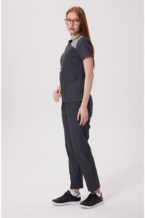 ست بالاتنه و پائین تنه طوسی زنانه پلی استر X Medical Wear - کد 930365888