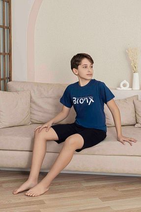 ست لباس راحتی آبی مردانه ساده Mine style - کد 930232191