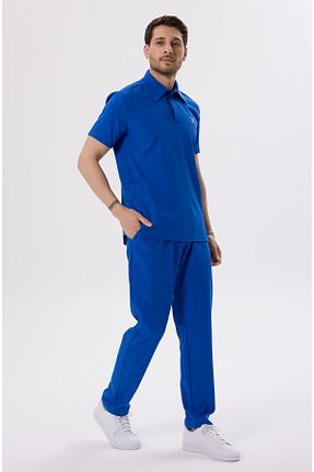 ست بالاتنه و پائین تنه آبی مردانه پنبه ای X Medical Wear - کد 930231256