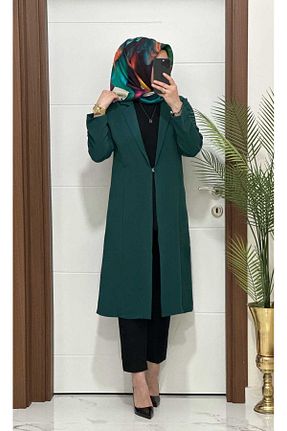 ترنچکت سبز زنانه پلی استر modasura - کد 930367942