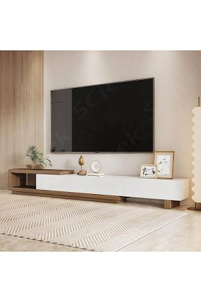 میز و پایه تلویزیون سفید Suntalam Mozide - کد 930756703
