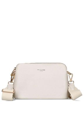 کیف دوشی بژ زنانه چرم مصنوعی David Jones - کد 930207919