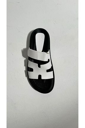 دمپائی سفید زنانه چرم مصنوعی Eataly Shoes - کد 845574570