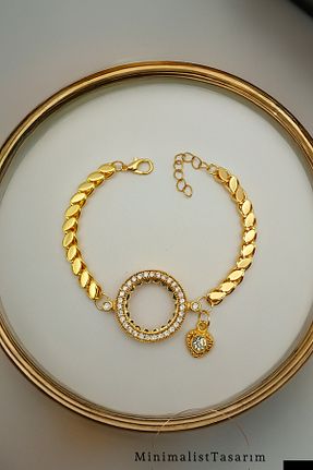 دستبند استیل (فولاد) زرد زنانه استیل (فولاد) xtaki - کد 924665641