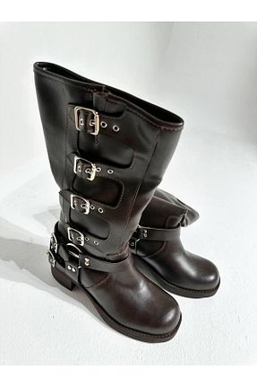 چکمه قهوه ای زنانه چرم مصنوعی Eataly Shoes - کد 778764588