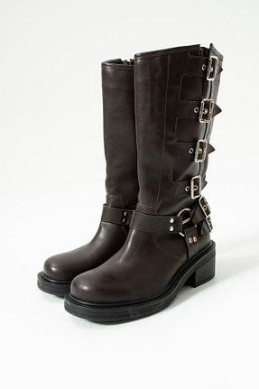 چکمه قهوه ای زنانه چرم مصنوعی Eataly Shoes - کد 778764588