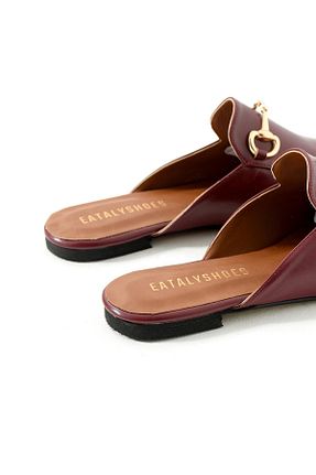 دمپائی زرشکی زنانه چرم مصنوعی Eataly Shoes - کد 870512103