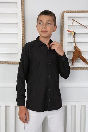 پیراهن مشکی بچه گانه یقه کلاسیک WİKİMİKİ - کد 930376066