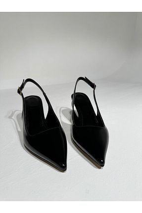 کفش پاشنه بلند کلاسیک مشکی زنانه چرم لاکی Eataly Shoes - کد 787360337
