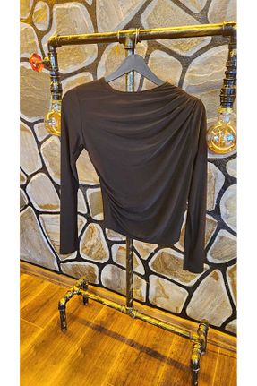 بلوز مشکی زنانه ساده Özge Butik - کد 930370633