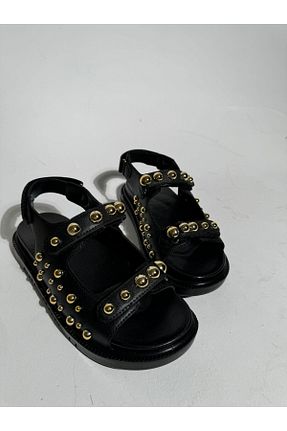 صندل مشکی زنانه پاشنه کوتاه (1 - 4 سانتی متر) Eataly Shoes - کد 835857910