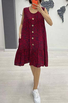 لباس زرشکی زنانه بافتنی AYASOFYA OTANTIK - کد 930253043