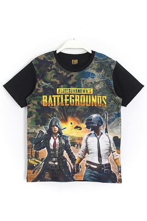 تیشرت مشکی بچه گانه رگولار Pubg - کد 114754587