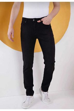 شلوار جین نباتی مردانه پاچه لوله تفنگی KDY - کد 930296313