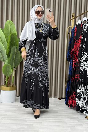 لباس حجاب طوسی زنانه سایز بزرگ Mercan - کد 930421749