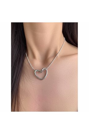 گردنبند استیل ( فولاد ) طوسی زنانه استیل (فولاد) Çelik - کد 930296040