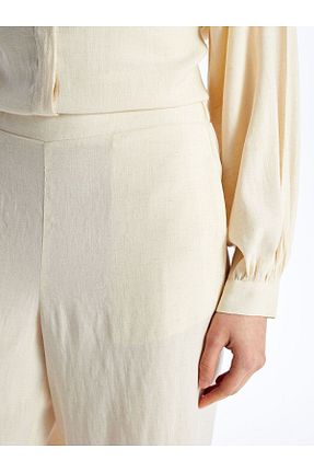 شلوار طوسی زنانه مخلوط کتان LC Waikiki - کد 930346928