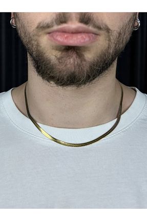 گردنبند استیل ( فولاد ) زرد زنانه استیل (فولاد) signoraerica - کد 930301421