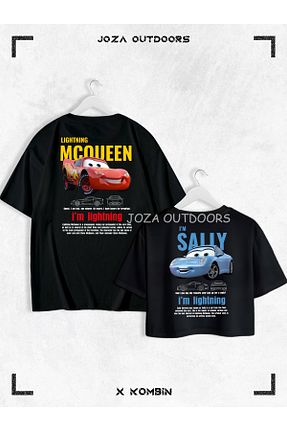 تیشرت مشکی زنانه اورسایز Joza Outdoors - کد 929950529