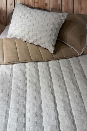 ست لحاف و روکش لحاف و روکش بالش دو نفره بژ 200 x 220 POMELO HOME - کد 930319350