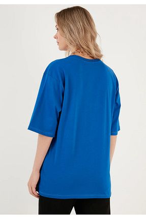 تیشرت آبی زنانه رگولار GHAND - کد 926870044