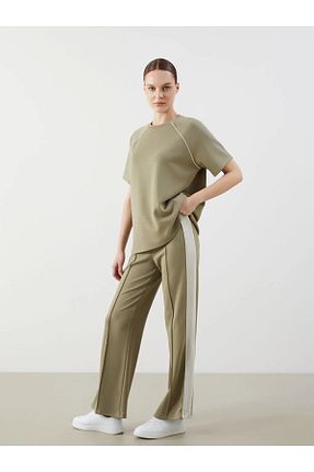 شلوار کرمگن متالیک زنانه پاچه گشاد LC Waikiki - کد 930326338
