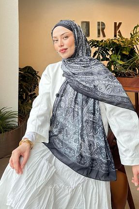 شال طوسی زنانه lamelif - کد 930343920