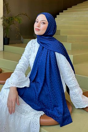 شال سرمه ای زنانه lamelif - کد 930343909