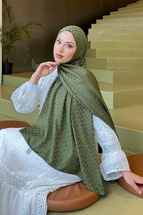 شال خاکی زنانه lamelif - کد 930343923